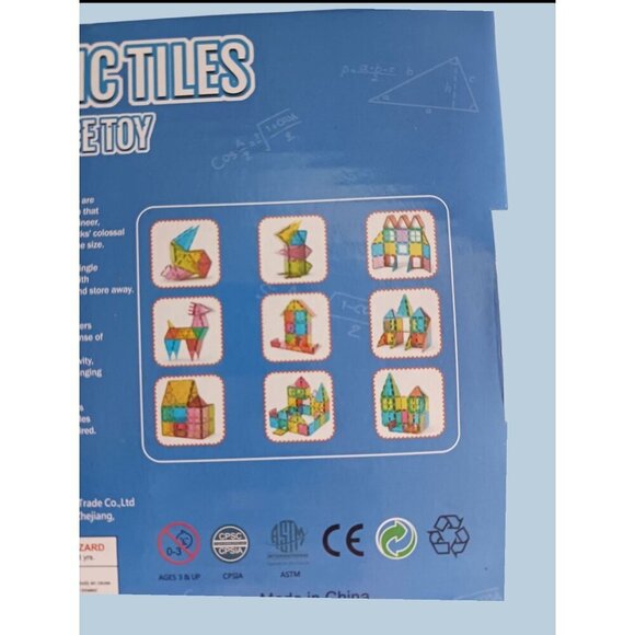 Dmoiu Magnetic Tiles 3D Intelligence Toy 38-Piece Set For Ages 3+ - Picture 3 of 5